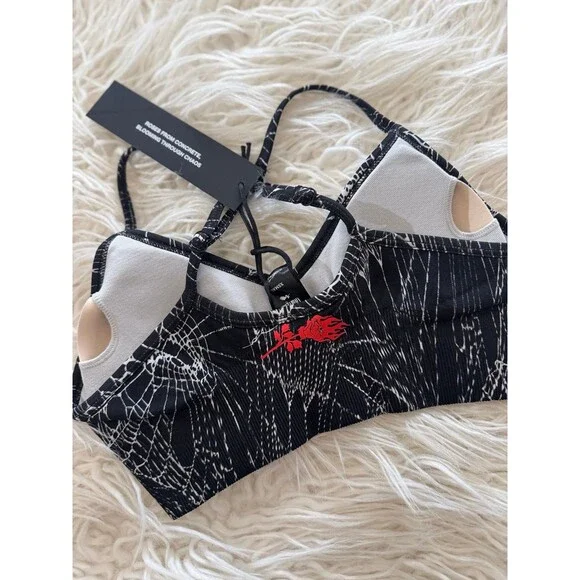 Civil Regime Overran by Webs Kelly Seamless Sports Bra Black Size XS - Picture 6 of 7